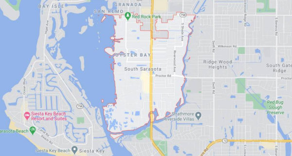 South Sarasota map