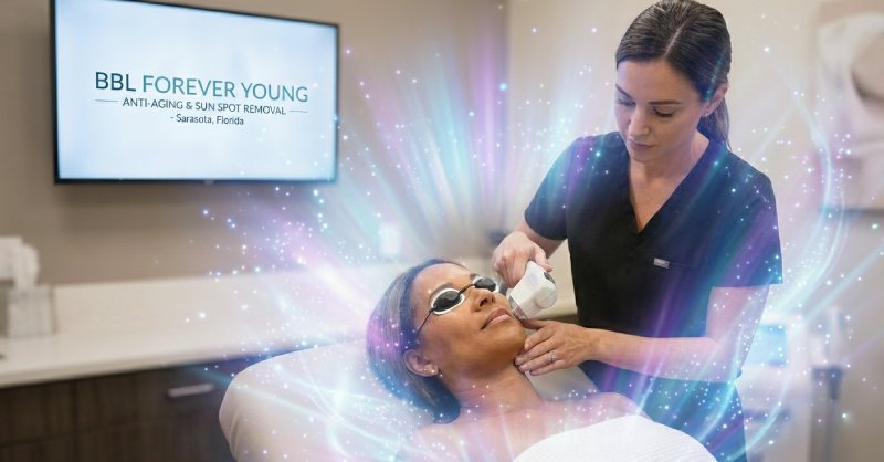 BBL Forever Young treatment for a patient in Sarasota