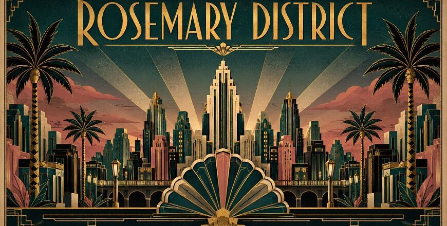 Rosemary District of Sarasota postcard